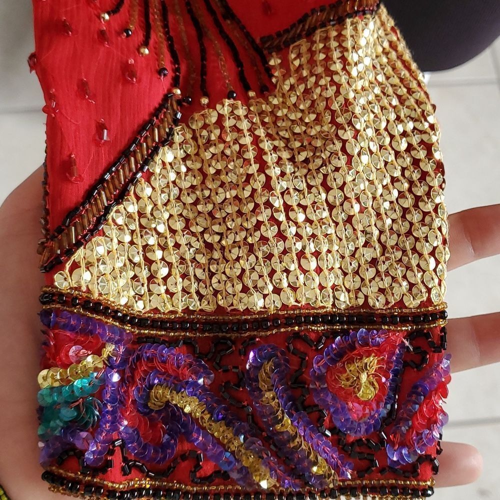 Vintage red beaded jacket - Picture 11 of 16